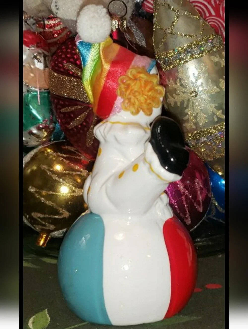 Vintage Mischievous Clown Figurine